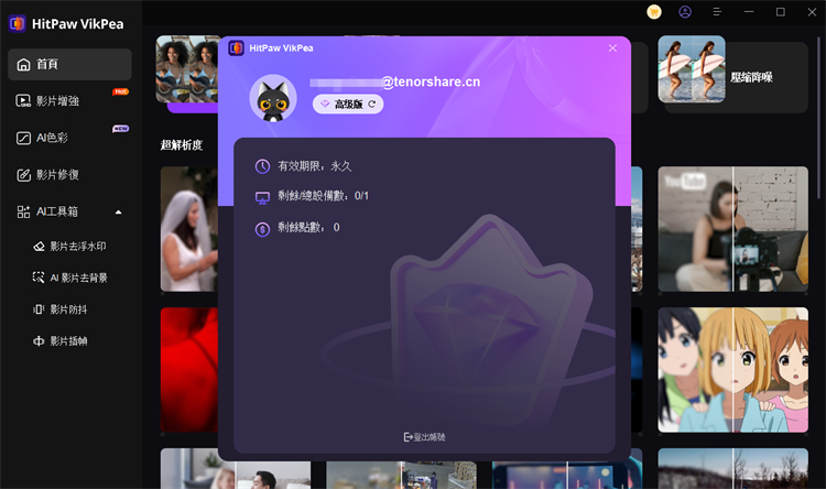 HitPaw VikPea 登入帳號