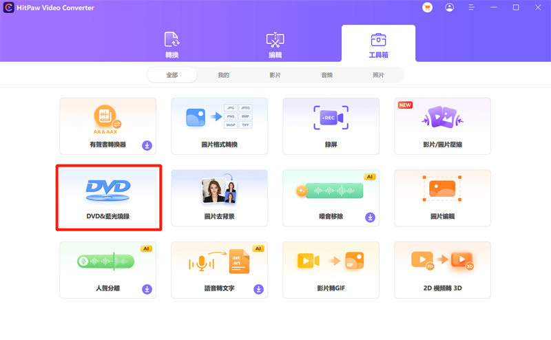 hitpaw dvd burner feature