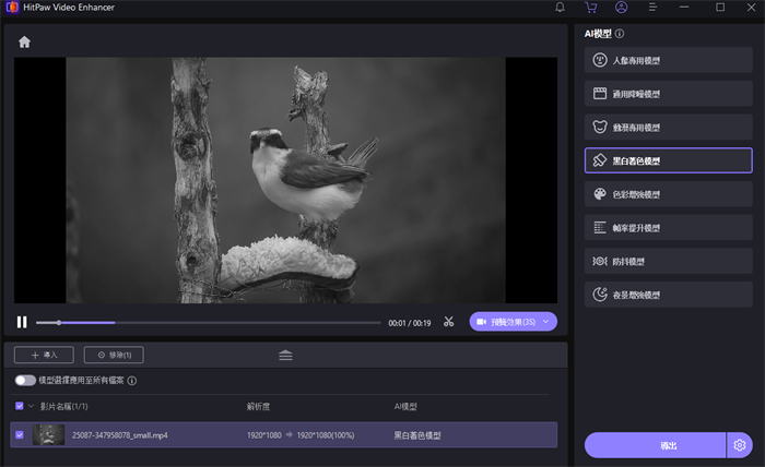 根據需求選擇AI影片修復模型