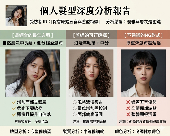 Gemini分析髮型