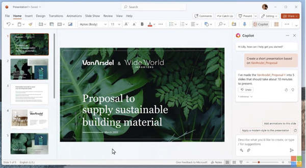 Microsoft PowerPoint Copilot