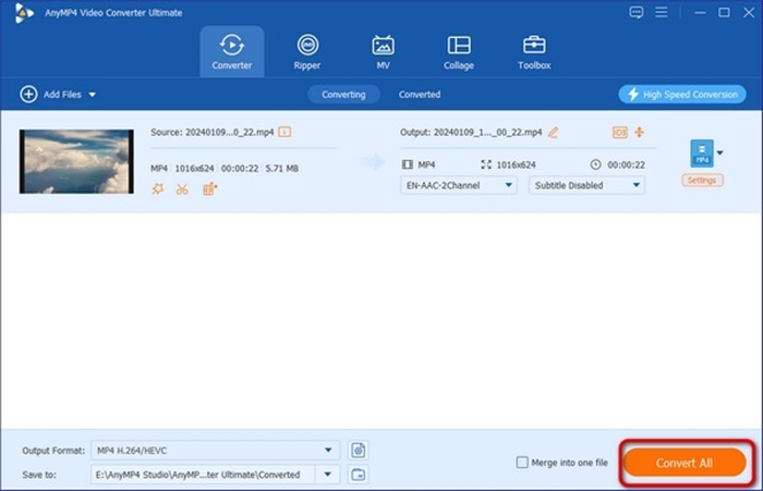 AnyMP4 Video Converter Ultimate