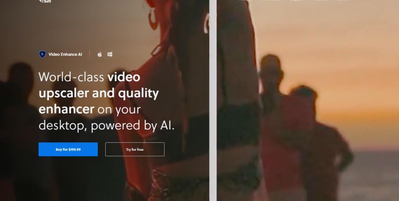 Topaz Video Enhance AIرفع جودة الفيديو 