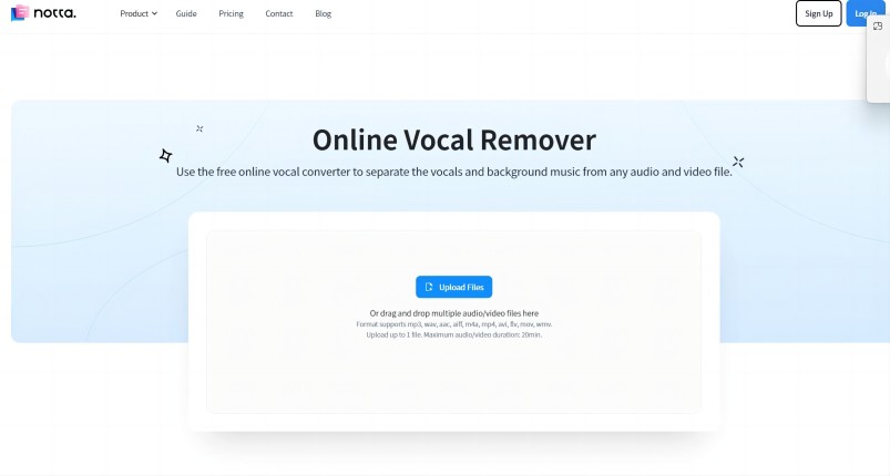 Notta Vocal Remover
