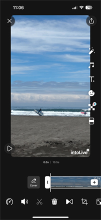 選擇轉原況影片片段