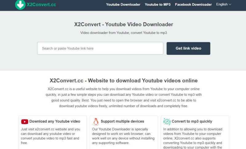 YouTubeMP3下載在線工具,X2Convert