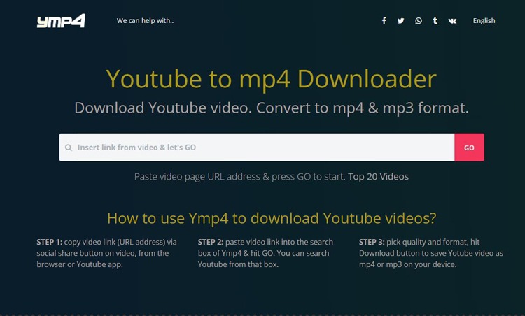 youtube轉MP4在線工具-ymp4