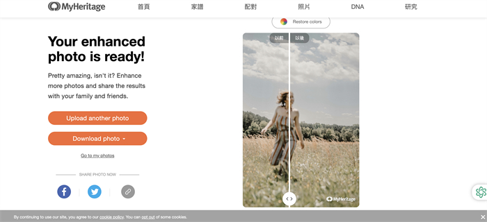 MyHeritage Photo Enhancer