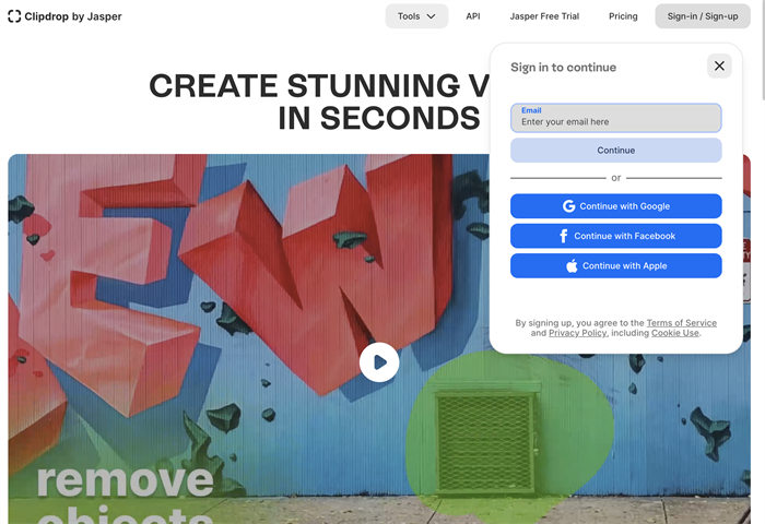 登入Stable Doodle網站