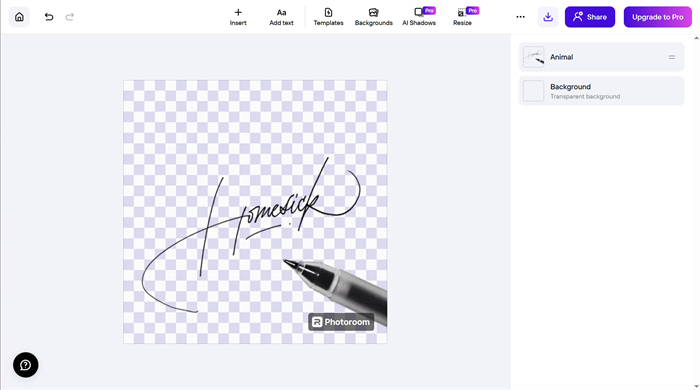 Photoroom 圖片去背功能