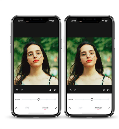 美圖秀秀消除反光