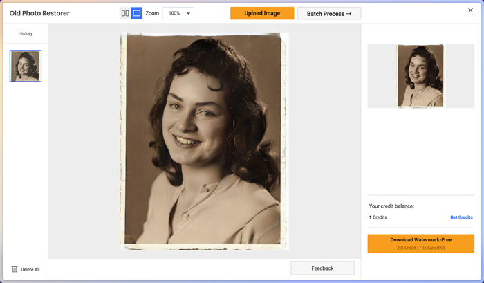 Vance AI修復舊相片