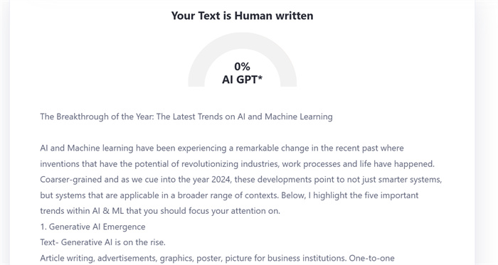 重新使用AI偵測工具