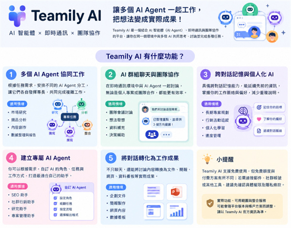 Teamily AI 有什麼功能