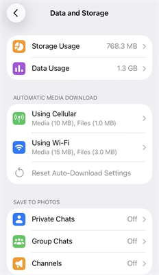 Telegram快取過多