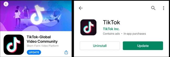 更新tiktok APP