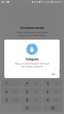 電話號碼或國碼輸入錯誤