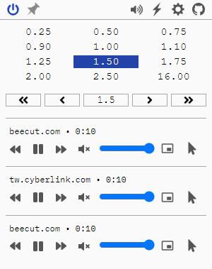 Global Speed,調整影片播放速度