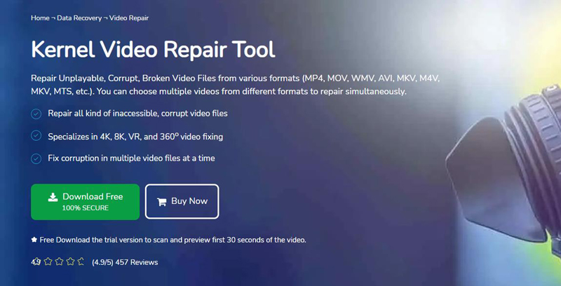 影片修復軟體Kernel Video Repair