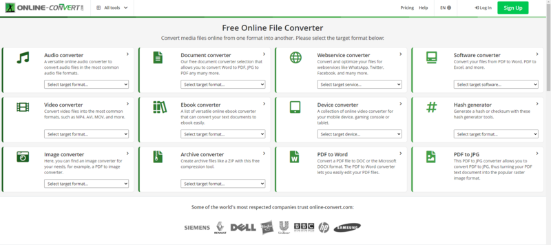在線轉換工具-onlineconverter