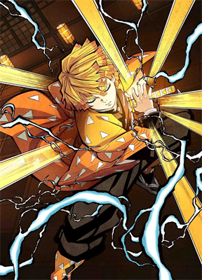 Zenitsu Agatsuma Demon Slayer Charakter Kämpfer