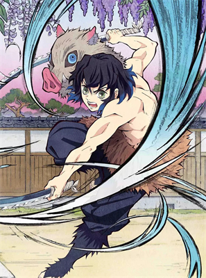 Inosuke Hashibira Hauptfigur von Demon Slayer Kämpfer