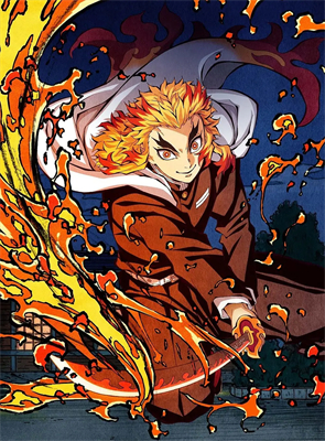 Kyojuro Rengoku Hauptfigur von Demon Slayer Flammensäule
