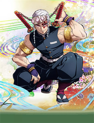Tengen Uzui Demon Slayer Charakter Klangsäule